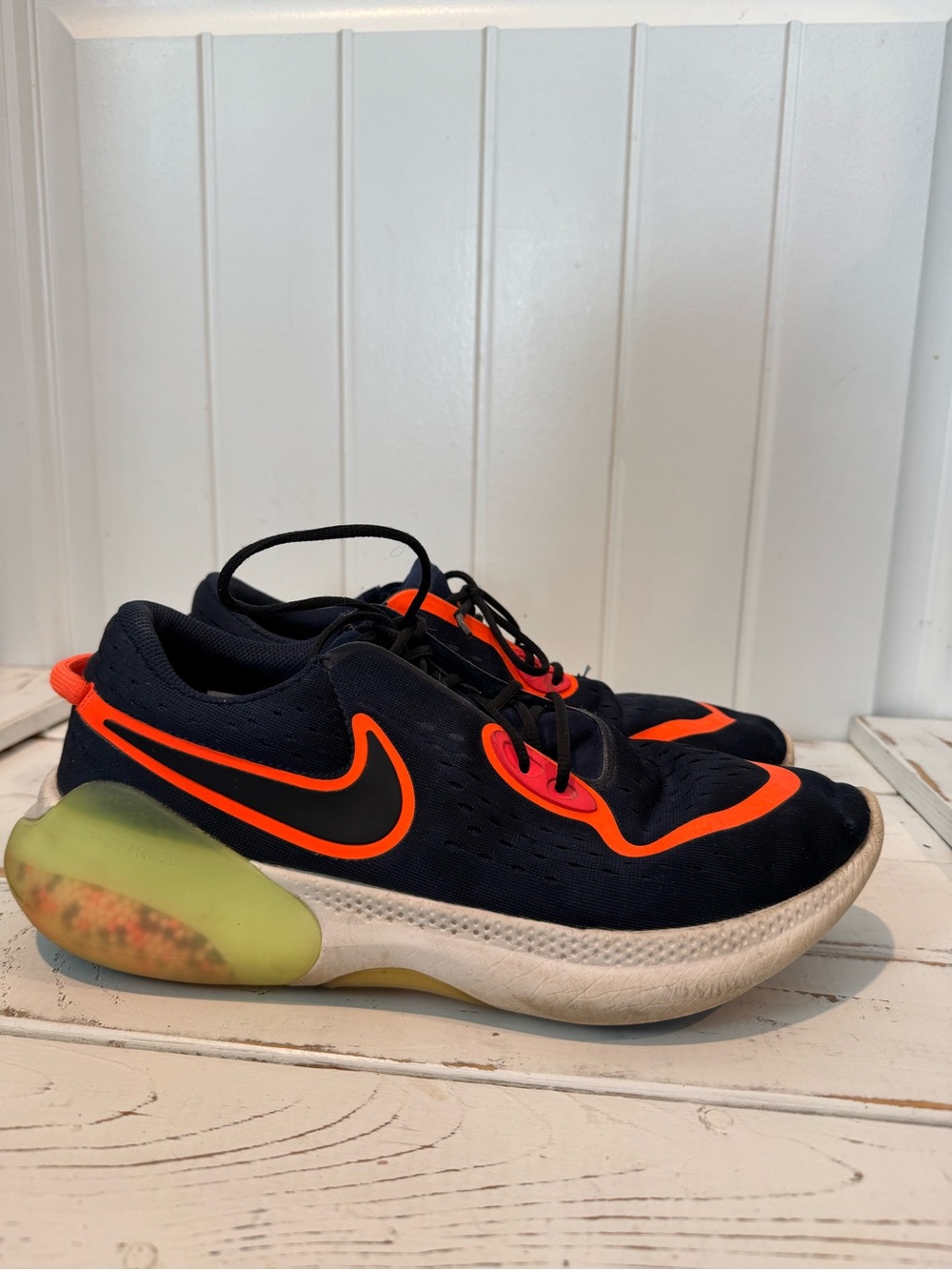 Nike Joyride Dual Run Navy and Bright Orange Athletic Sneakers Size 11